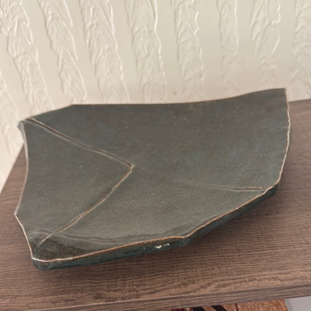 Unique Dark Green Ceramic Plate